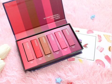 卡婷少女心機(jī)唇膏禮盒色號_試色圖 卡婷少女心機(jī)唇膏禮盒色號_試色圖