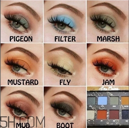 lime crime獨(dú)角獸二代眼影盤色號(hào)_試色圖