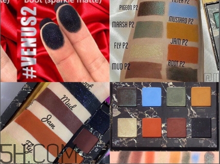 lime crime獨(dú)角獸二代眼影盤色號(hào)_試色圖