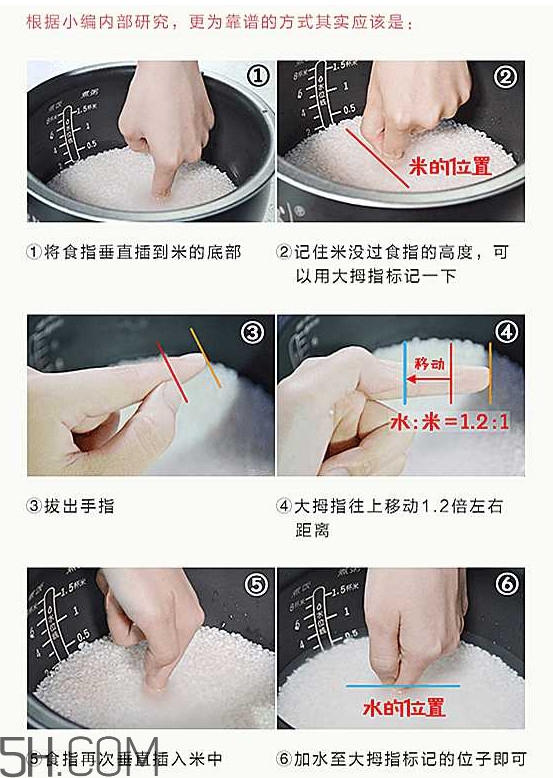 煮飯用熱水還是冷水？煮飯要放多少水