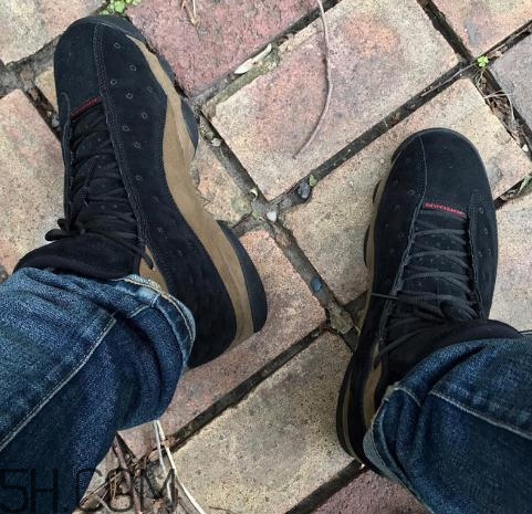 air jordan 13 olive麂皮橄欖配色上腳效果怎么樣？