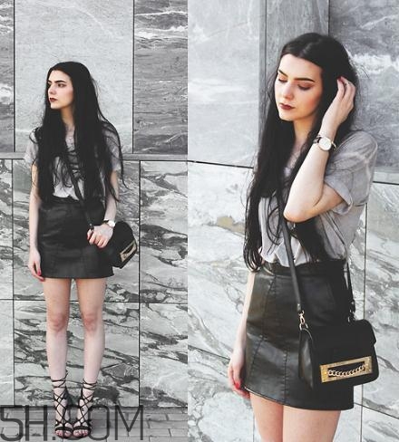 皮裙搭配什么鞋子好看？皮裙搭配鞋子圖片