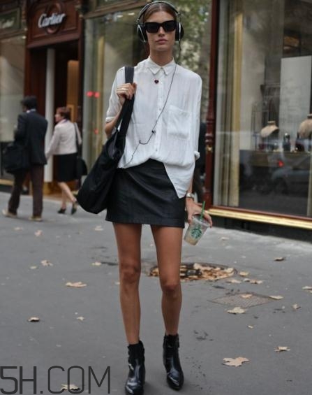 皮裙搭配什么鞋子好看？皮裙搭配鞋子圖片