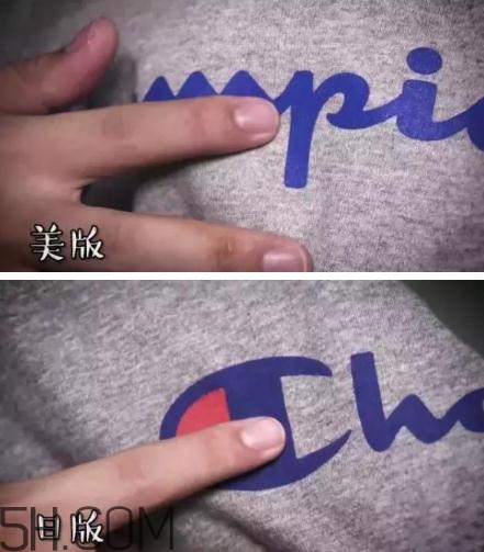 champion美版和日版有什么區(qū)別？champion美版日版對比圖