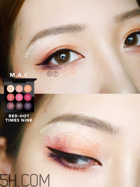 mac red hot9色眼影盤色號(hào)_試色圖 mac red hot9色眼影盤色號(hào)_試色圖