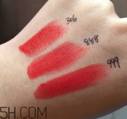 紀(jì)梵希306和迪奧999哪個好看？紀(jì)梵希306迪奧999試色對比