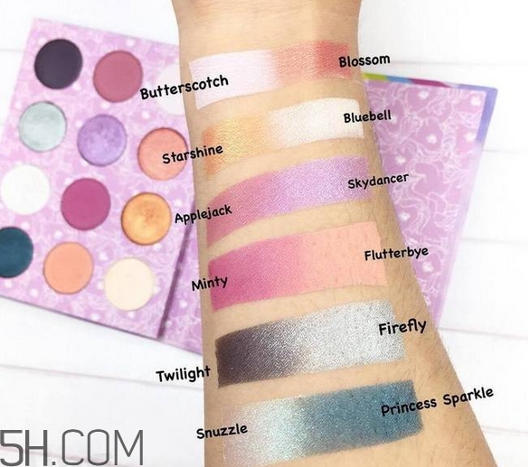 colourpop小馬寶莉眼影盤色號_試色圖 colourpop小馬寶莉眼影盤色號_試色圖