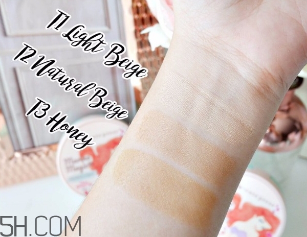 cute press小美人魚氣墊粉餅色號(hào)_試色圖