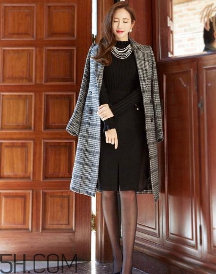 韓版格子大衣怎么搭配？韓版格子大衣搭配圖片