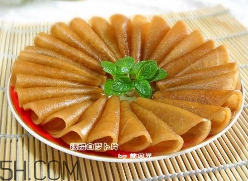 糖醋蘿卜皮怎么做？怎么用菜刀削蘿卜皮和薄蘿卜片