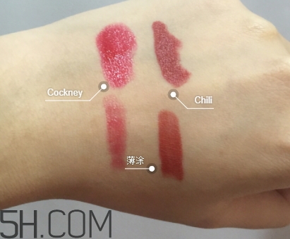 cockney和chili試色對比 mac cockney和chili哪個好看 cockney和chili試色對比 mac cockney和chili哪個好看