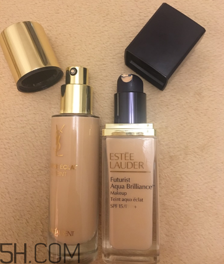 ysl超模粉底液VS雅詩蘭黛沁水粉底液對(duì)比 ysl逆齡粉底液測評(píng)