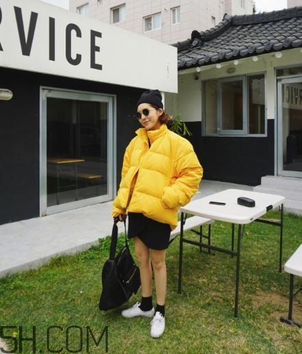 黃色棉服怎么搭配？黃色棉襖搭配圖片