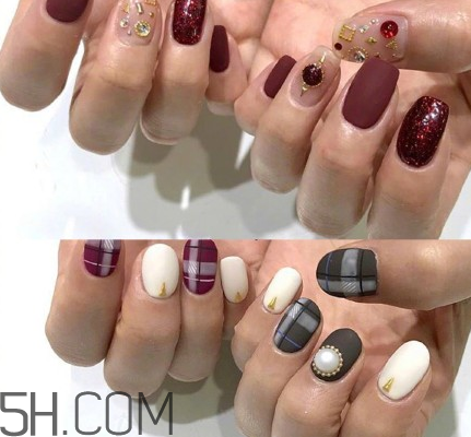 2018日式小清新美甲最新款 冬季美甲圖片2018新款式 2018日式小清新美甲最新款 冬季美甲圖片2018新款式