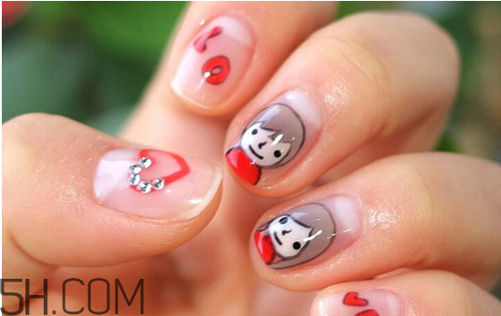 做磨砂美甲多少錢？卡通人物美甲教程步驟