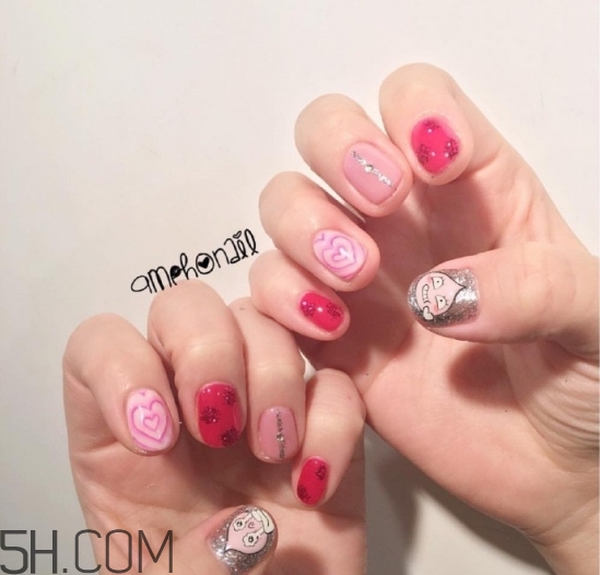 水染美甲用的什么指甲油？2018秋冬美甲最新款圖片