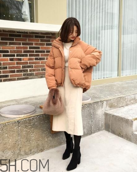 棉服搭配長裙好看嗎？棉襖搭配長裙圖片