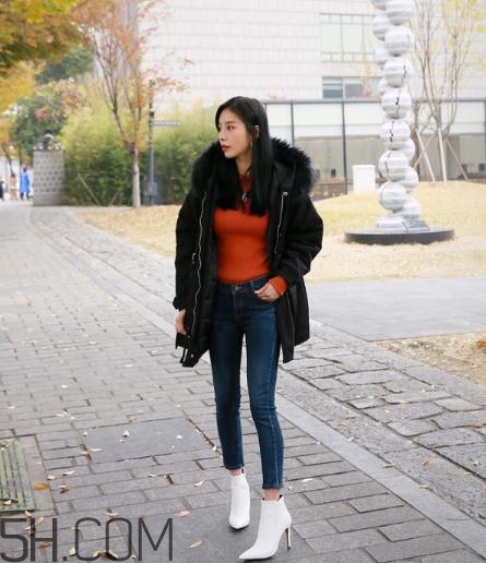 棉襖配牛仔褲好看嗎？棉服搭配牛仔褲圖片