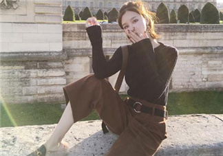 焦糖色闊腿褲配什么鞋子？焦糖色闊腿褲搭配鞋子圖片