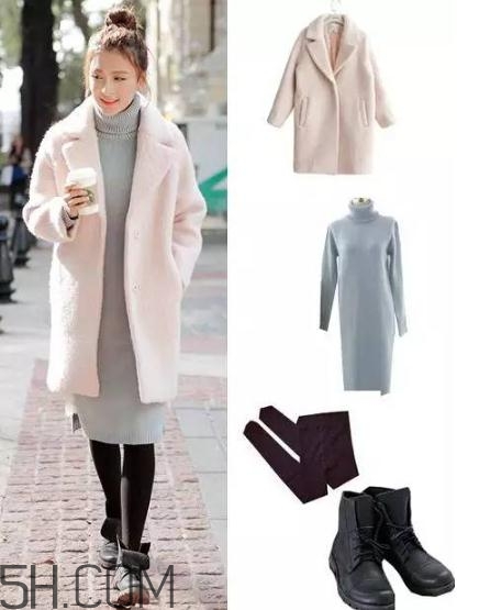 大衣搭配連衣裙好看嗎？冬季連衣裙搭配大衣圖片