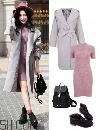 大衣搭配連衣裙好看嗎？冬季連衣裙搭配大衣圖片