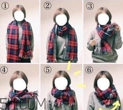 水波大圍巾怎么系好看？水波大圍巾系法圖解