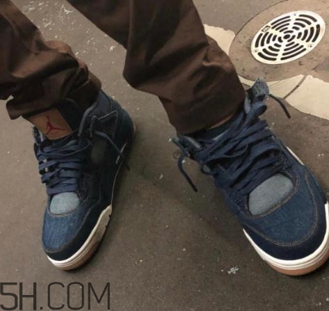 levis與air jordan 4聯(lián)名款實物什么樣_多少錢？