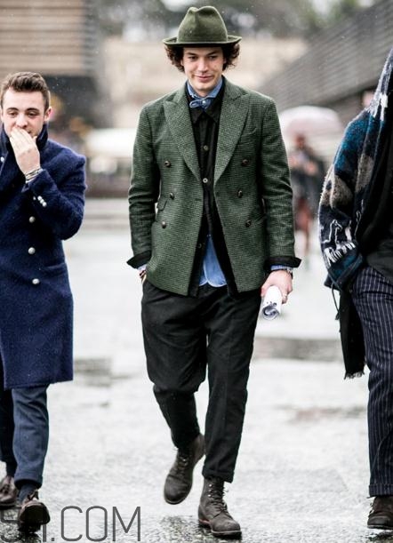 男士九分褲配什么鞋子好看？男士九分褲搭配鞋子圖片