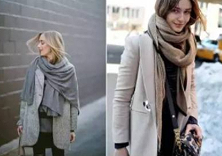 圍巾與大衣怎么搭配？灰色圍巾怎么搭配？