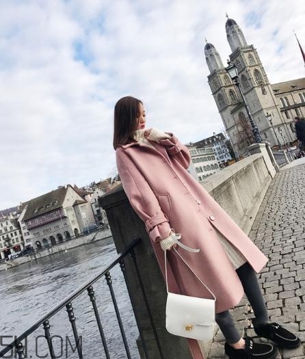 粉色大衣搭配什么鞋子？粉色大衣搭配鞋子圖片