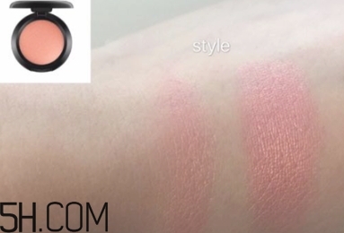 mac腮紅pink swoon是什么顏色？mac腮紅pink swoon試色