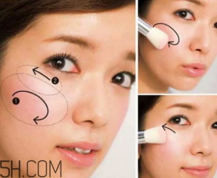 腮紅刷怎么用？腮紅刷使用步驟