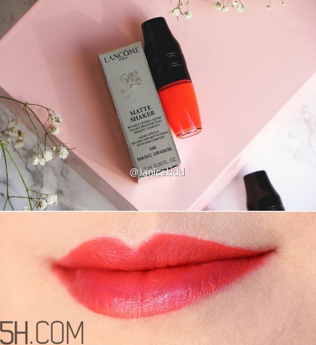 蘭蔻搖搖樂啞光唇釉186是什么顏色？蘭蔻氣墊光霧唇露試色