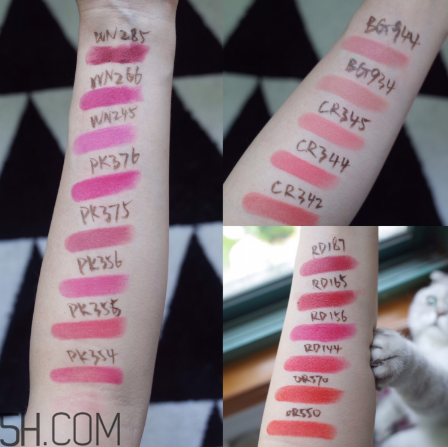 植村秀柔霧系列最全試色 你適合什么顏色？