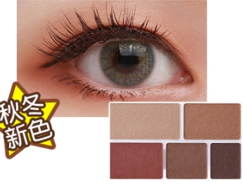 canmake五色啞光眼影03試色 新晉網(wǎng)紅勃艮第色盤(pán)