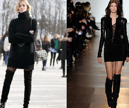 冬天過膝靴怎么搭配衣服？這個冬天酷炸天