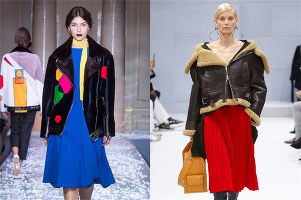 毛領皮衣搭配女款圖片 帥到?jīng)]朋友