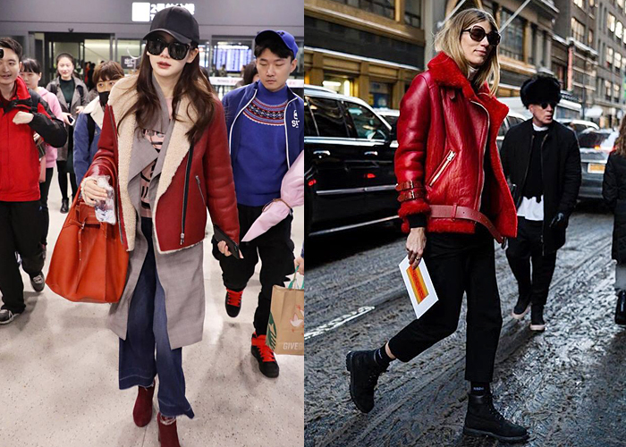 毛領皮衣搭配女款圖片 帥到?jīng)]朋友