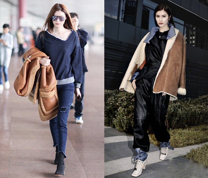 毛領皮衣搭配女款圖片 帥到?jīng)]朋友