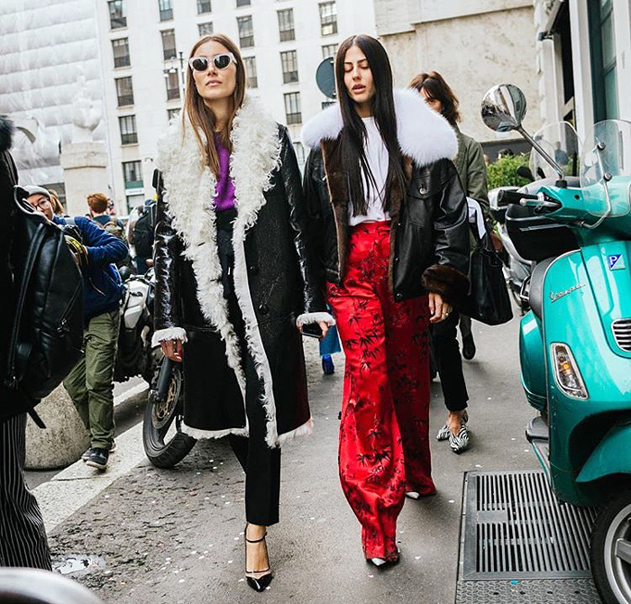 毛領皮衣搭配女款圖片 帥到?jīng)]朋友