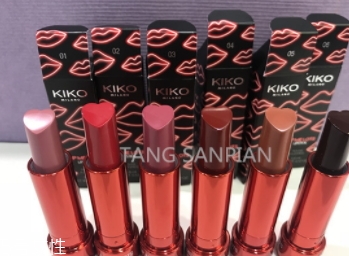 kiko2018情人節(jié)限量心形口紅色號試色 kiko2018情人節(jié)限量心形口紅色號試色