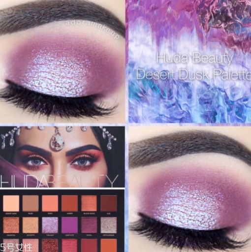 huda beauty沙漠盤(pán)色號(hào)試色
