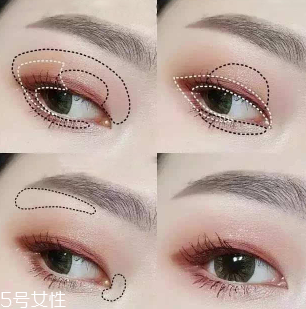 內(nèi)雙怎么畫眼影？使用啞光OR微珠光眼影