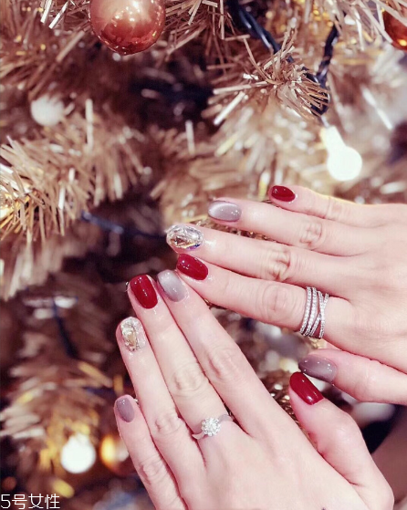 紅色系溫柔ins風(fēng)美甲 氣質(zhì)顯白 紅色系溫柔ins風(fēng)美甲 氣質(zhì)顯白