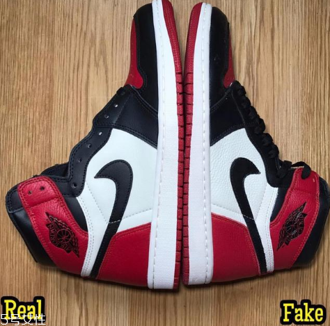 aj1黑紅腳趾真假對比 輕松鑒定aj1黑紅腳趾 aj1黑紅腳趾真假對比 輕松鑒定aj1黑紅腳趾