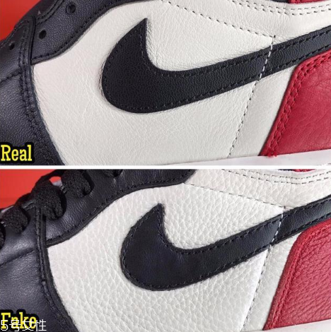 aj1黑紅腳趾真假對比 輕松鑒定aj1黑紅腳趾 aj1黑紅腳趾真假對比 輕松鑒定aj1黑紅腳趾