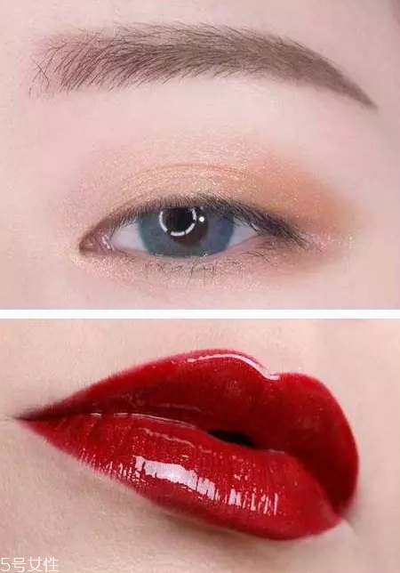 棕色眼影配什么口紅？任何唇色都可以