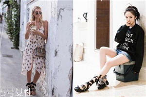 綁帶鞋怎么搭配？秒變街拍女神