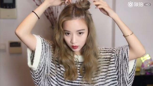 減齡雙丸子頭扎法步驟圖解 減齡雙丸子頭扎法步驟圖解