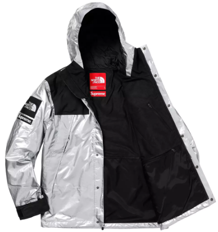 supreme聯(lián)名tnf銀色沖鋒衣多少錢？